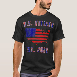 Camiseta Ciudadano estadounidense retro Est 2021