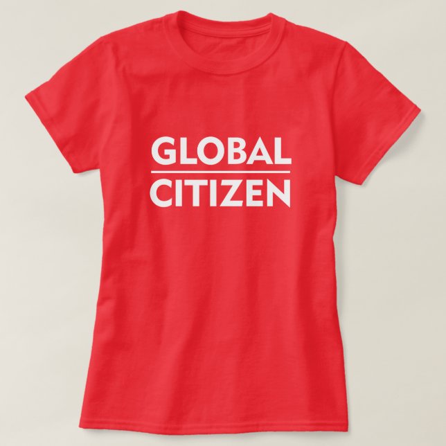CAMISETA CIUDADANO GLOBAL (Diseño del anverso)