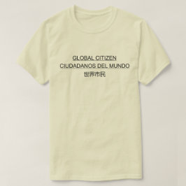 CAMISETA CIUDADANO GLOBAL CIUDADANOS DEL MUNDO 世 界 市 民