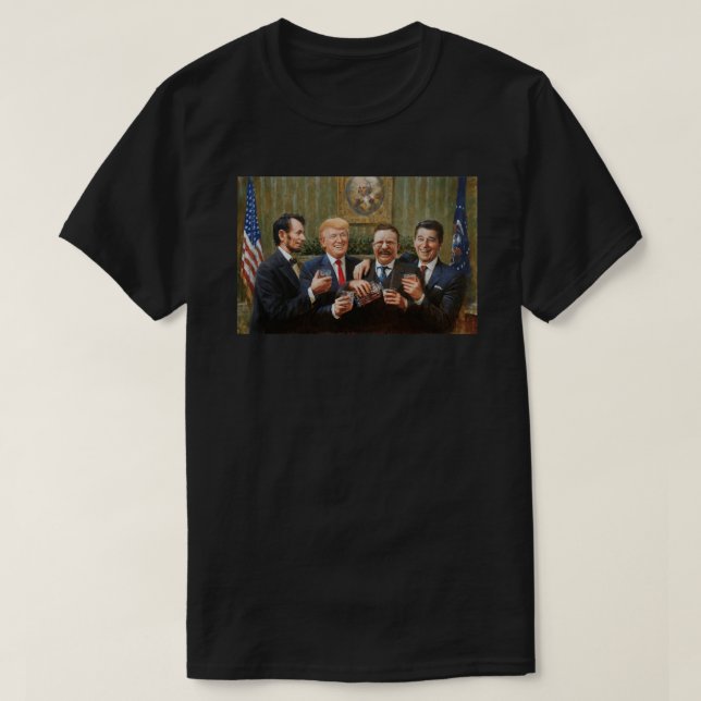 Camiseta ciudadano mayor, abraham lincoln, Donal Trump Pres (Diseño del anverso)