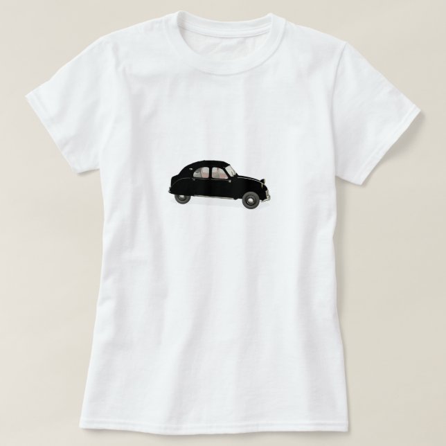 Camiseta Ciudadano negro 2CV (Diseño del anverso)