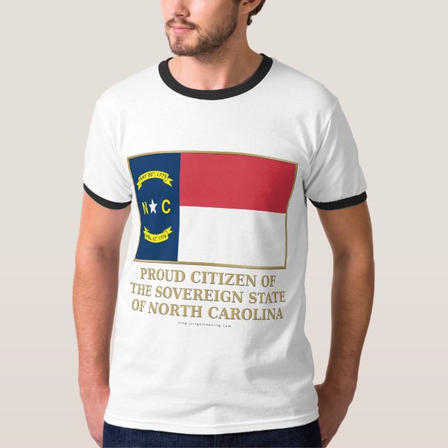 Camiseta Ciudadano orgulloso de Carolina del Norte (Anverso)