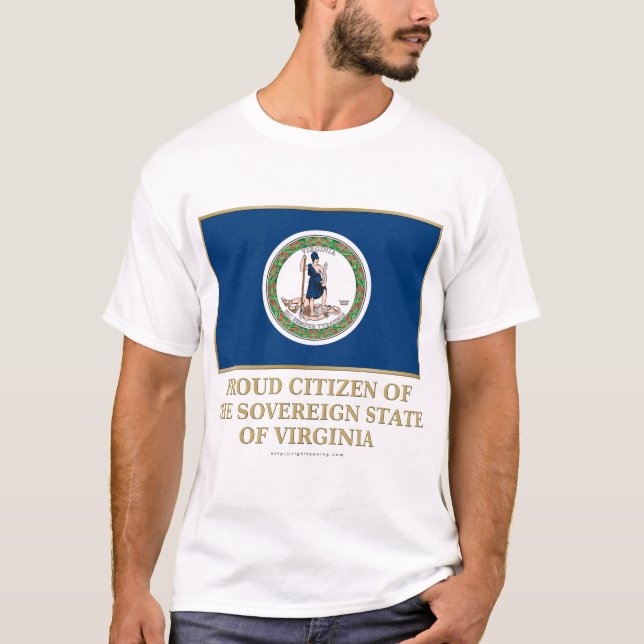 Camiseta Ciudadano orgulloso de Virginia (Anverso)