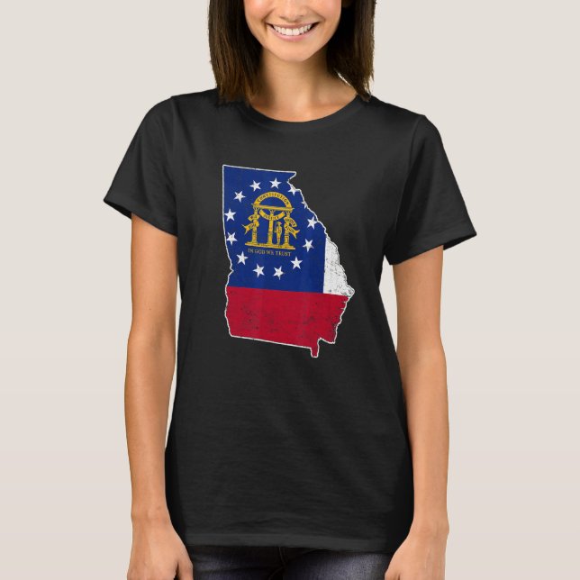 Camiseta Ciudadano Orgulloso EE.UU. Estafa Mapa Geor (Anverso)
