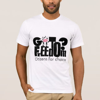 Camiseta Ciudadanos por la libertad de alimentos y de cuida