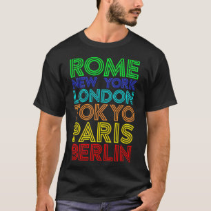 Camiseta Ciudades Capitales