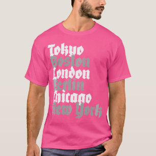 Camiseta Ciudades de los Grandes Maratones del Mundo