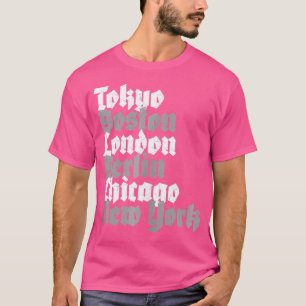 Camiseta Ciudades de los Grandes Maratones del Mundo