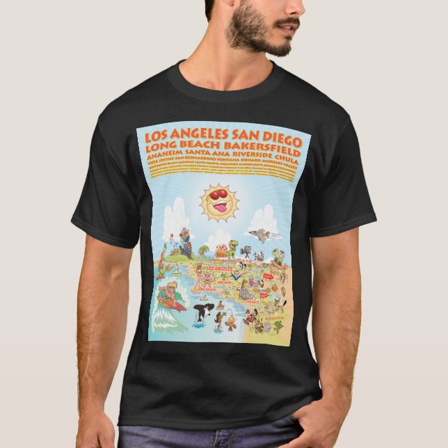 Camiseta Ciudades del Sur de California (Anverso)