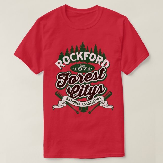 Camiseta Ciudades forestales de Rockford (Diseño del anverso)