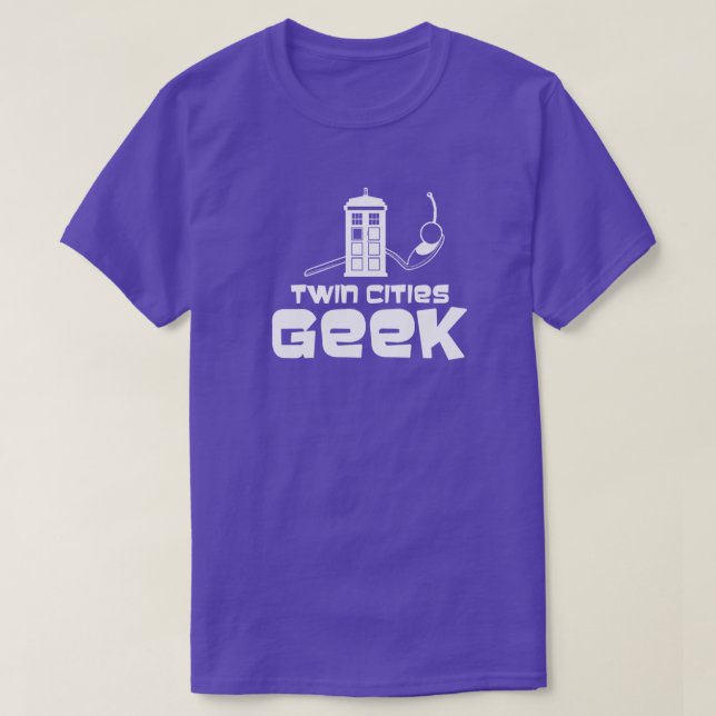 Camiseta Ciudades Gemelas Geek T-Shirt (Unisex) (Diseño del anverso)