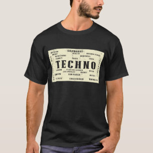 Camiseta Ciudades internacionales del delirio de EDM Techno