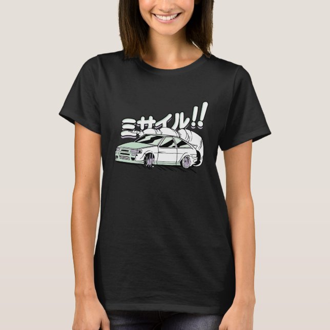 Camiseta Civic EF Hatch Tuner Graphic  Auto Racing Car Driv (Anverso)