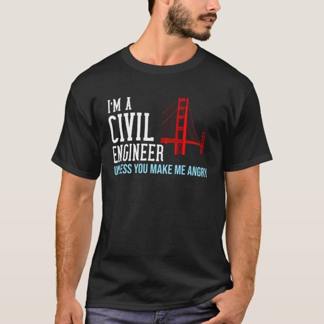 Camiseta Civil Engineer  Bridge Engineering (Anverso)