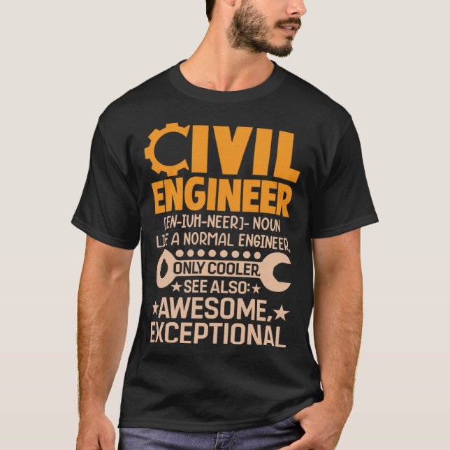 Camiseta Civil Engineer Like A NormalEngineer Board Exam Pr (Anverso)
