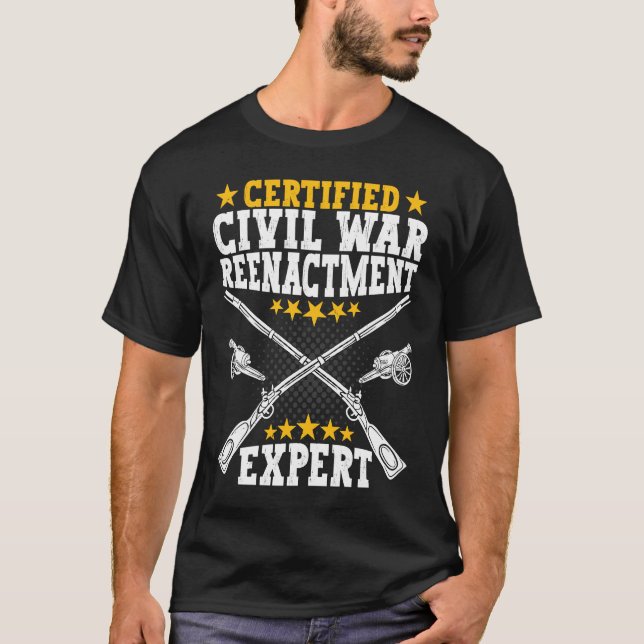 Camiseta Civil War Reenactment Expert  American Civil War R (Anverso)