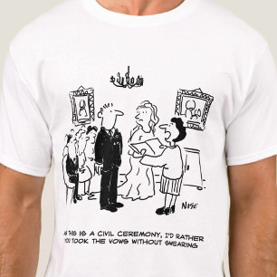 Camiseta Civil Wedding Ceremony at a Registry Office