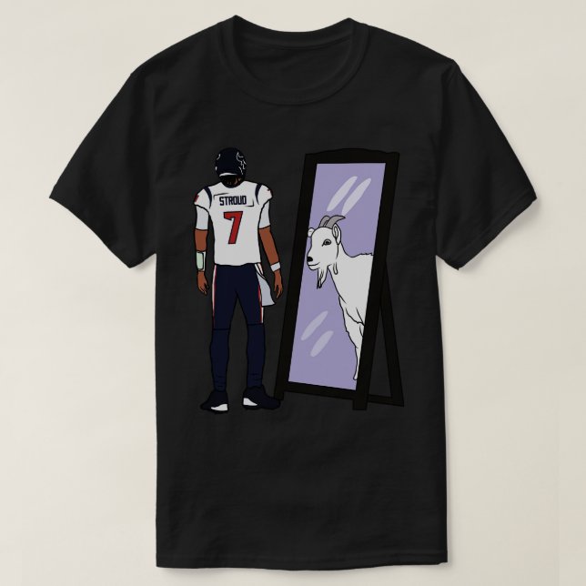 Camiseta CJ Stroud Mirror GOAT Baseball TShirt (Diseño del anverso)