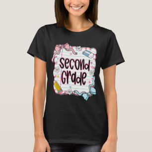 Camiseta Ck Para La Escuela Lazo Coqueta De Segundo Grado P