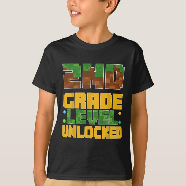 Camiseta Ck To School 2nd Grade Boys Gamer First Day Second (Anverso)