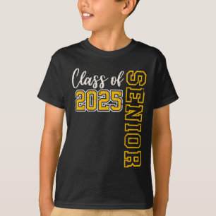 Camiseta Cl De 2025 Senior 25 High School Graduation Black