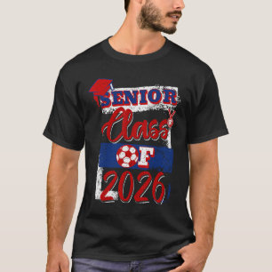 Camiseta Cl de 2026 Jugador de fútbol de último año Graduac