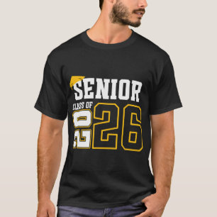 Camiseta Cl de 2026 Senior 26 Graduación de Escuela Secunda