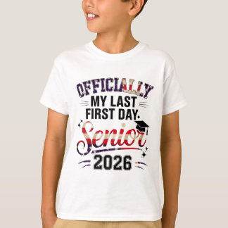 Camiseta Cl de 2026 Seniors Girls Mi último primer día de e