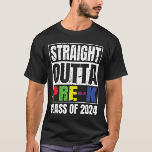 Camiseta Cl De Graduación Preescolar De 2024 En La Parte Su
