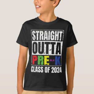 Camiseta Cl De Graduación Preescolar De 2024 En La Parte Su