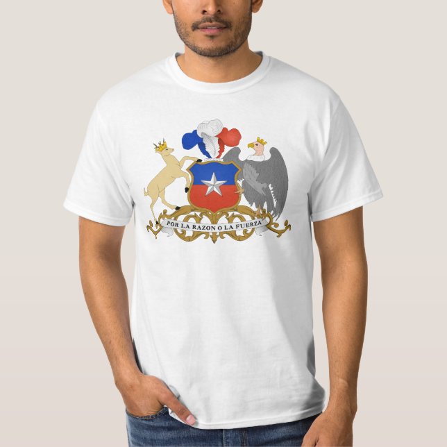 Camiseta CL del escudo de armas de Chile (Anverso)