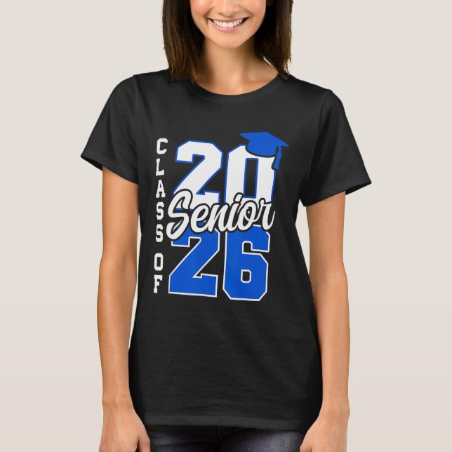 Camiseta Cl Of 2026 Senior 2026 Back To School 2025 Graduat (Anverso)