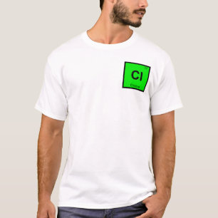 Camiseta Cl - Química del Cloro Símbolo de la Tabla Periódi