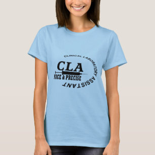 CAMISETA CLA SLOGAN - ¡AGRADABLE Y PRECISO! LABORATORIO