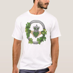 Camiseta Claddagh de plata