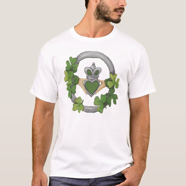 Camiseta Claddagh de plata (Anverso)