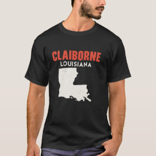 Camiseta Claiborne Louisiana Estados Unidos América Viajes 