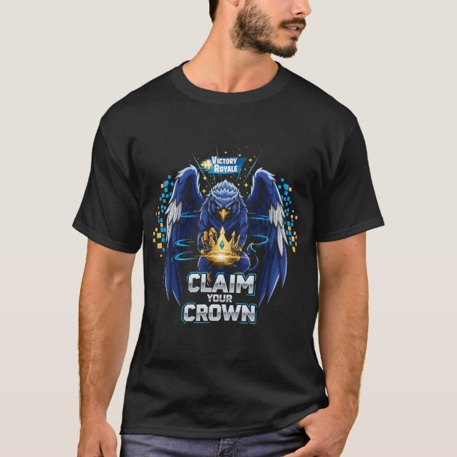 Camiseta Claim Your Crown Victory Royale T-Shirt | Epic Gam (Anverso)