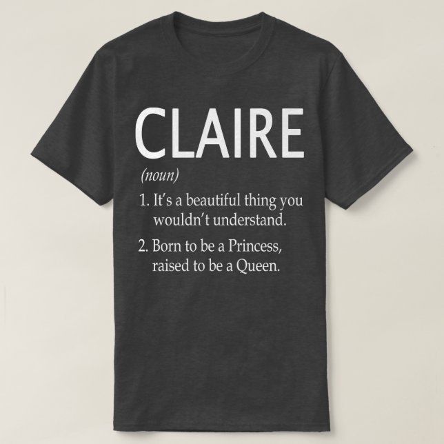 Camiseta Claire Name Gift 54 (Diseño del anverso)