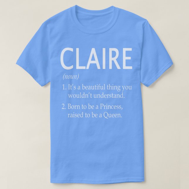 Camiseta Claire Name Gift 57 (Diseño del anverso)