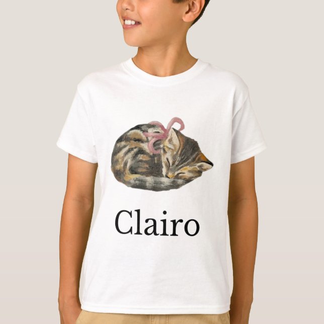 Camiseta Clairo Dice Que Un Gato 1 (Anverso)