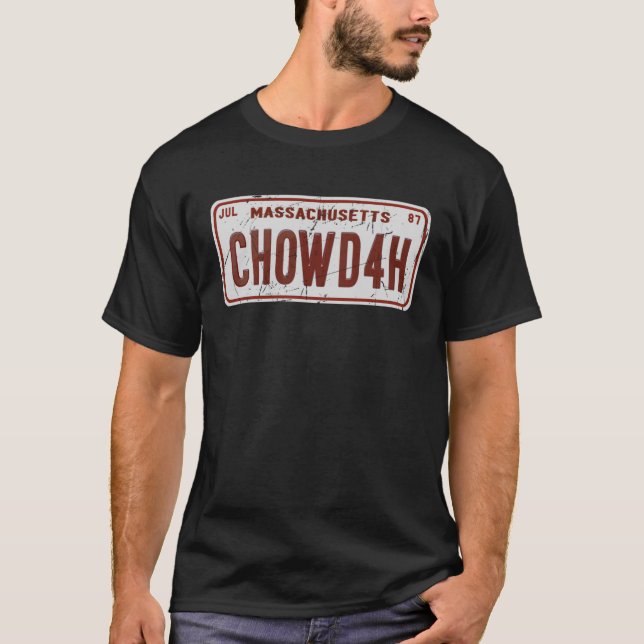 Camiseta Clam Chowder Boston Accent CHOWDAH (Anverso)
