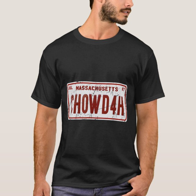 Camiseta Clam Chowder Boston Accent Chowdah Funny  (Anverso)
