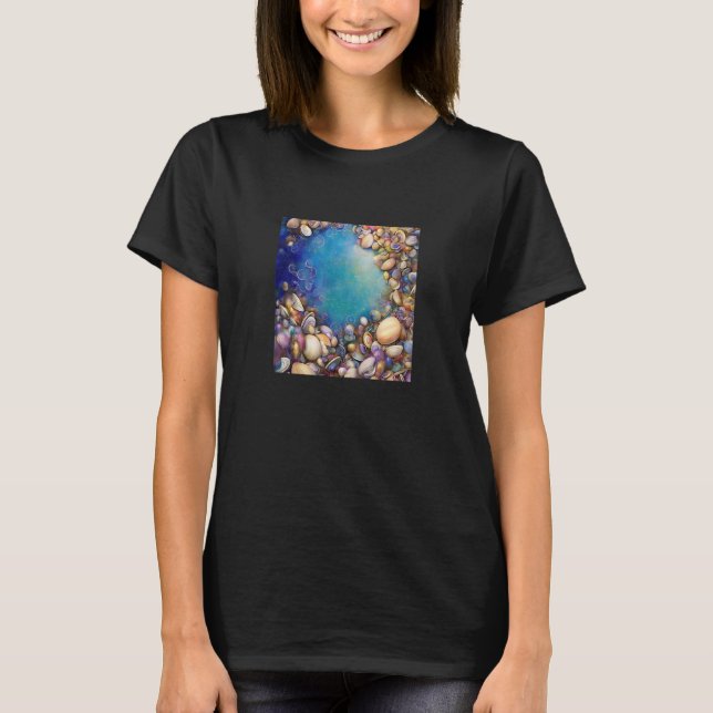 Camiseta Clam Seashell Shell Collector Beach Ocean Coastal  (Anverso)