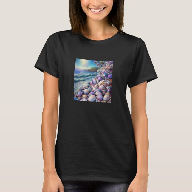 Camiseta Clam Seashell Shell Collector Beach Ocean Coastal  (Anverso)