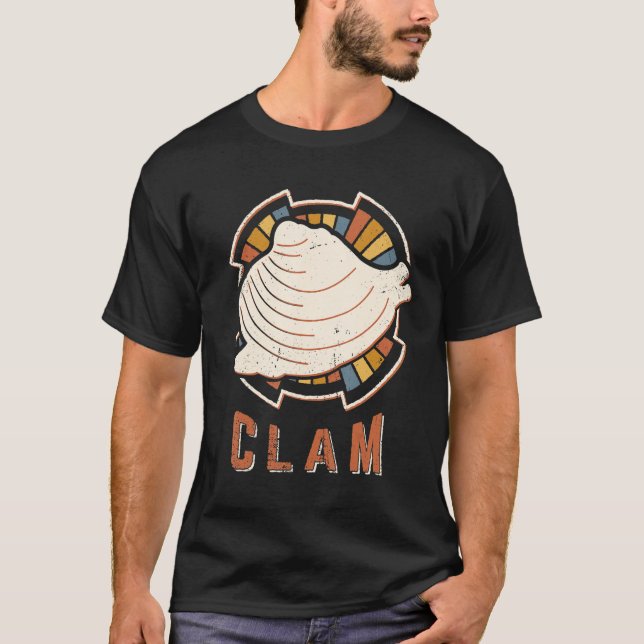 Camiseta Clam Vintage Classic Retro Animal Love (Anverso)