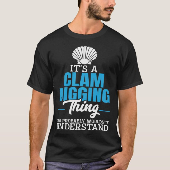 Camiseta Clamming Sea Shell Collecting Clam Digging Razor C (Anverso)
