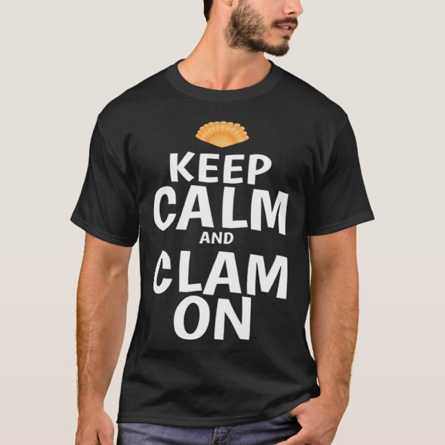 Camiseta Clamming Sea Shelling Rake Clam Digging Razor Clam (Anverso)