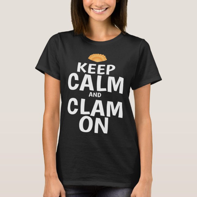 Camiseta Clamming Sea Shelling Rake Clam Digging Razor Clam (Anverso)