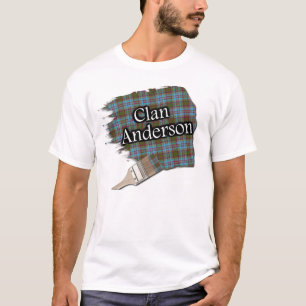 Camiseta Clan Anderson Scottish Tartan Paint Shirt